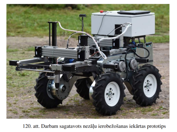 Robotizētas nezāļu ierobežošanas iekārtas izveide